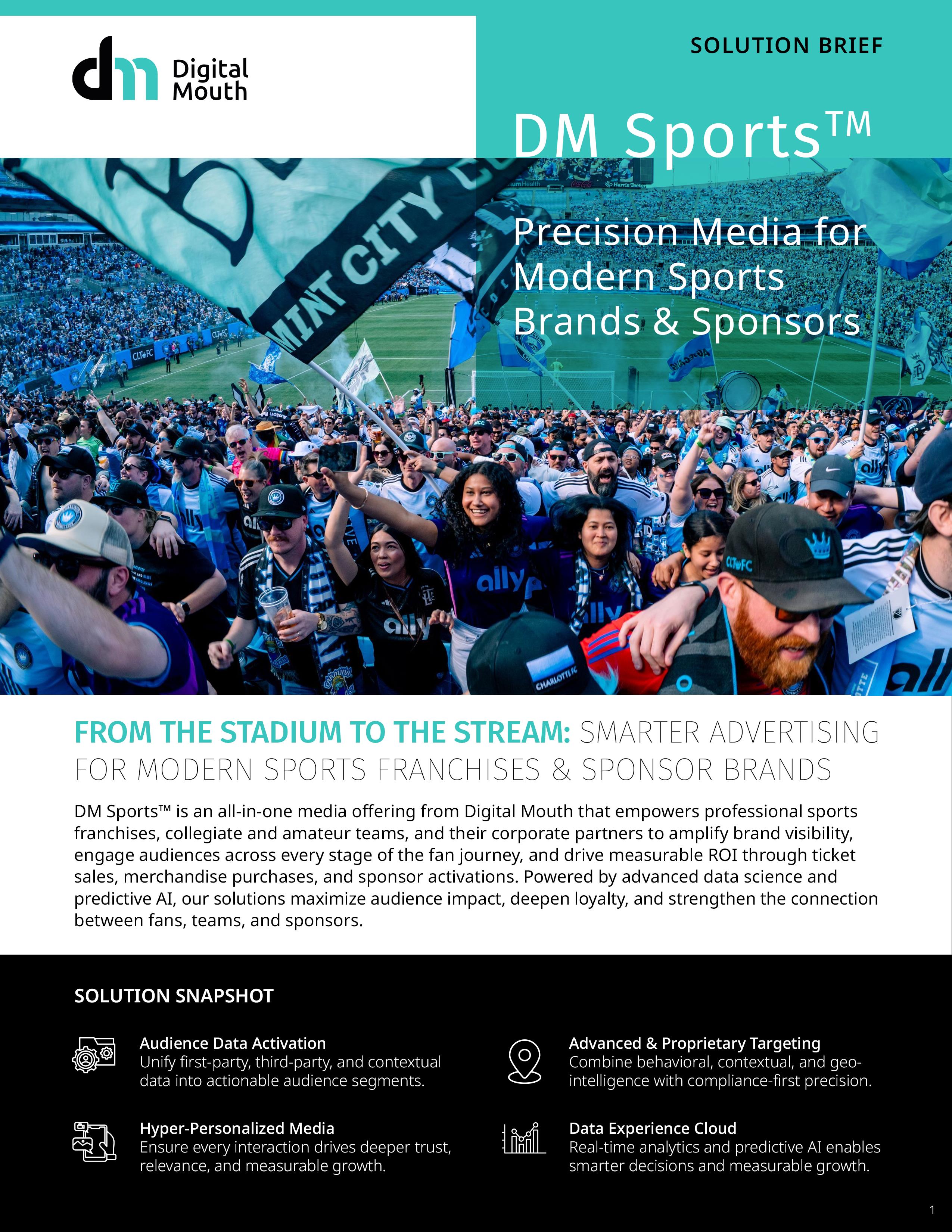 DM Sports: Precision Media for Modern Sports Brands & Sponsors